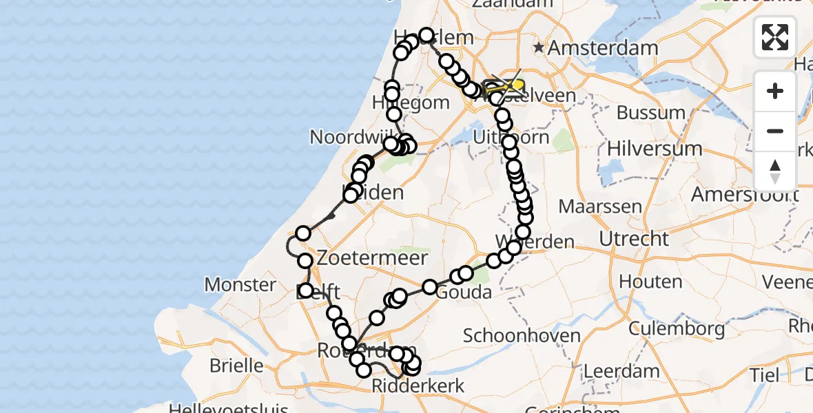 Routekaart van de vlucht: Politieheli naar Schiphol, Ceintuurbaan