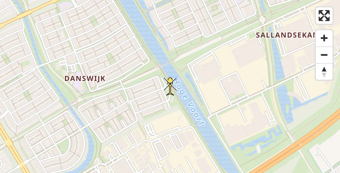 Routekaart van de vlucht: Politieheli naar Almere