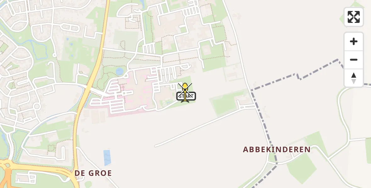 Routekaart van de vlucht: Kustwachthelikopter naar Goes, Zwarte Beier