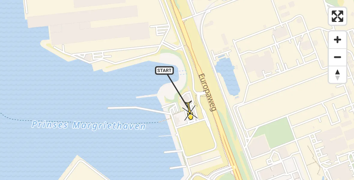 Routekaart van de vlucht: Politieheli naar Maasvlakte, Slag Dobbelsteen