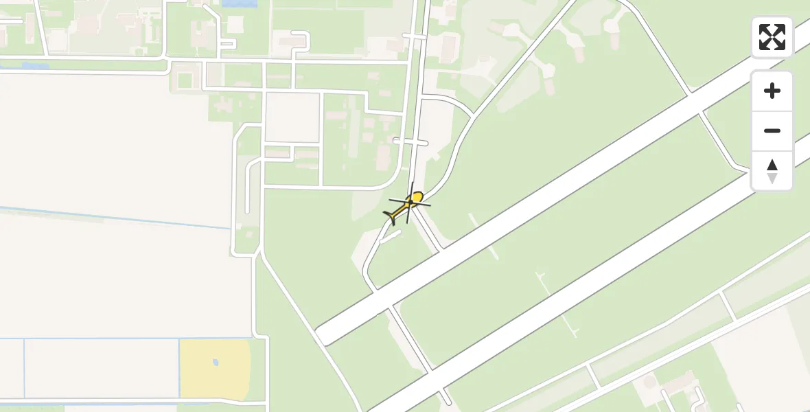 Routekaart van de vlucht: Lifeliner 3 naar Vliegbasis Volkel