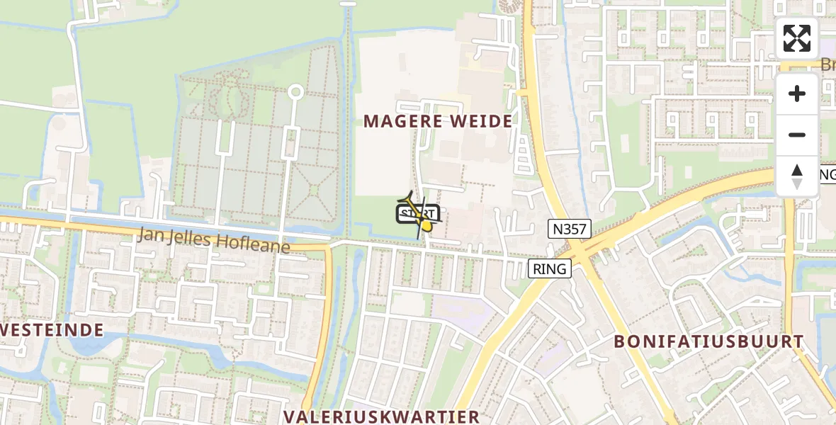 Routekaart van de vlucht: Lifeliner 4 naar Leeuwarden, Sem Dresdenstraat