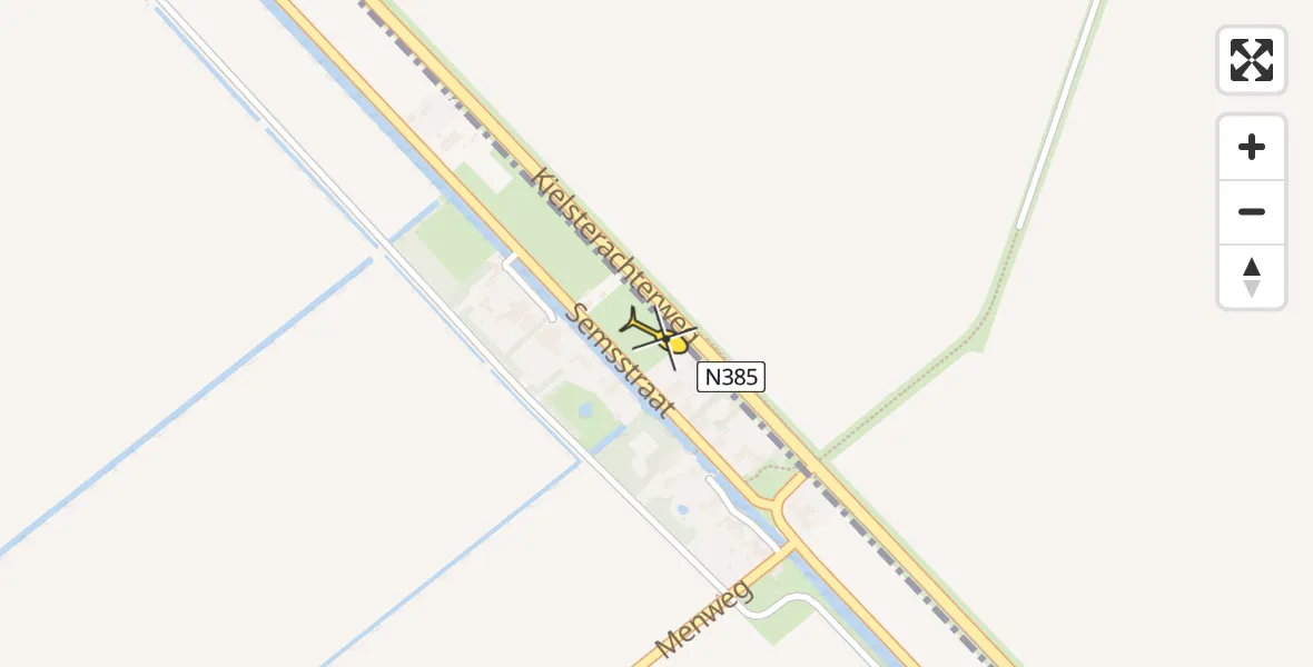Routekaart van de vlucht: Lifeliner 4 naar Eexterveenschekanaal