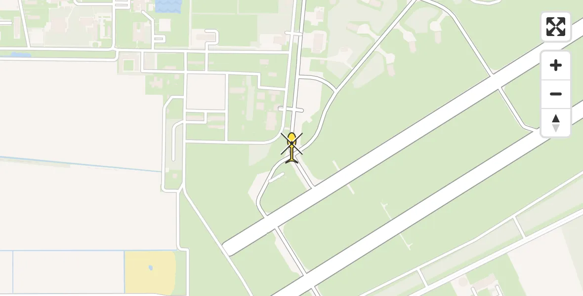 Routekaart van de vlucht: Lifeliner 3 naar Vliegbasis Volkel