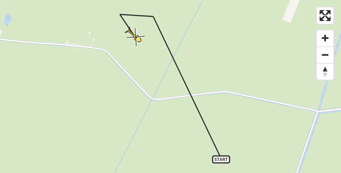 Routekaart van de vlucht: Politiehelikopter naar Nijkerk, Bontepoortsloot Zuid