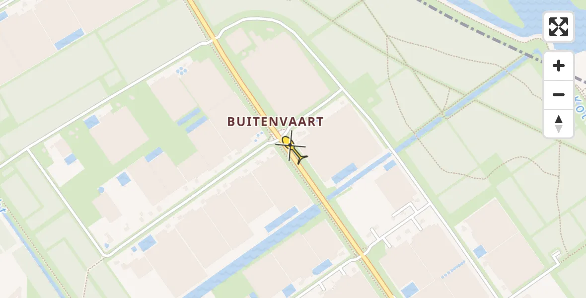 Routekaart van de vlucht: Lifeliner 1 naar Almere