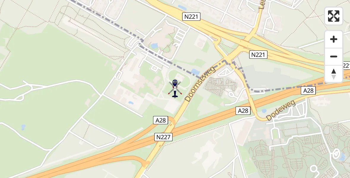 Vluchtroute Politiehelikopter Leusden - Leusden, 10 oktober 2025, 09:29