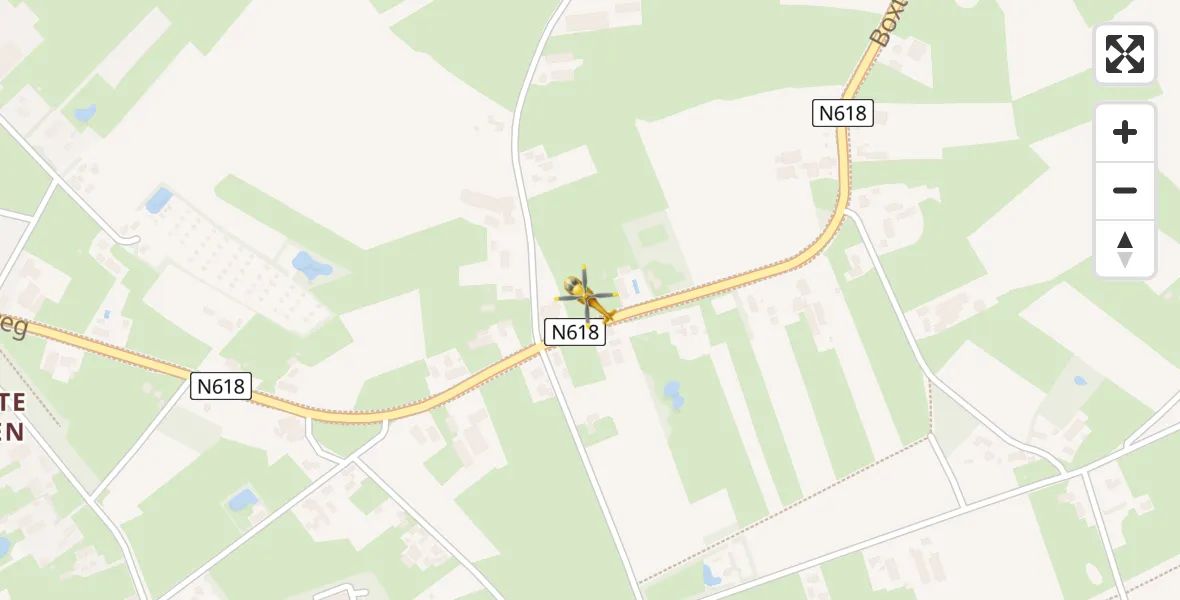 Vluchtroute Traumahelikopter Schijndel - Schijndel, 10 oktober 2025, 14:12