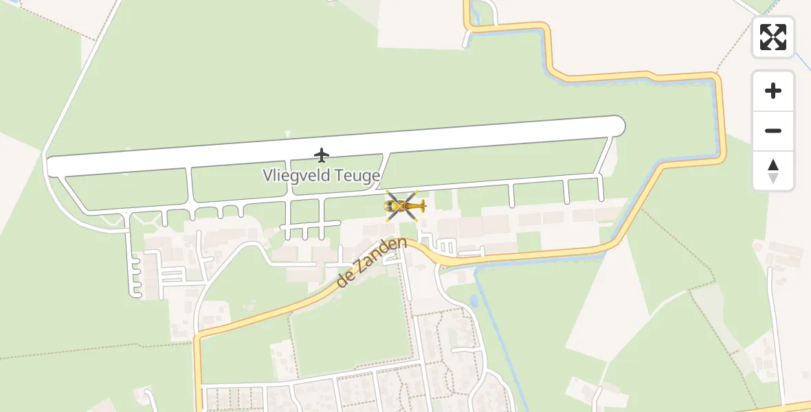 Vluchtroute Traumahelikopter Vliegveld Teuge - Vliegveld Teuge, 10 oktober 2025, 14:35