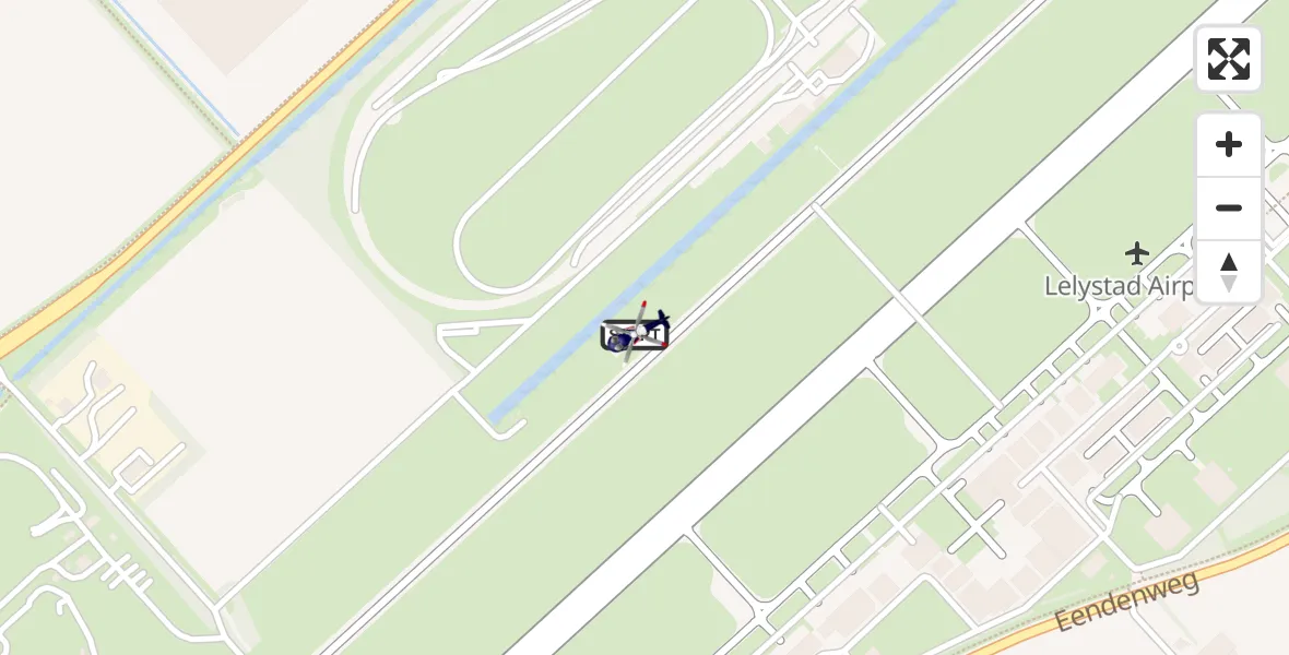 Vluchtroute Politiehelikopter Lelystad Airport - Lelystad Airport, 10 oktober 2025, 15:35