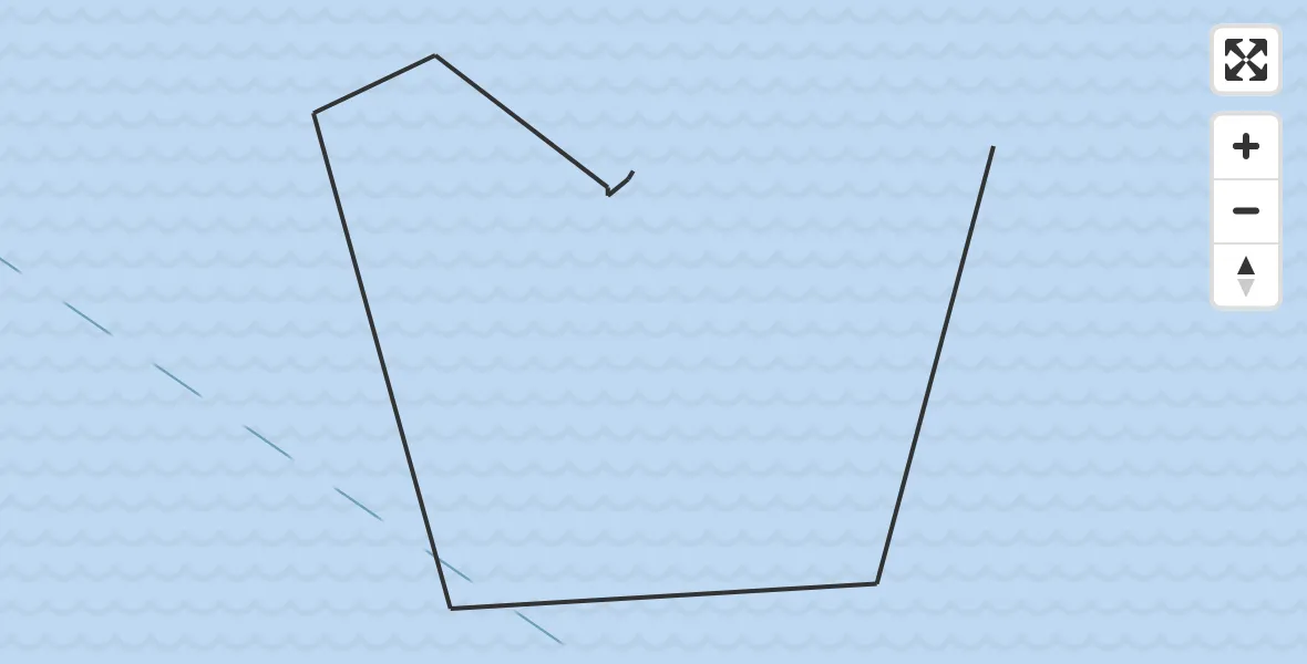 Routekaart van de vlucht: Kustwachthelikopter naar 