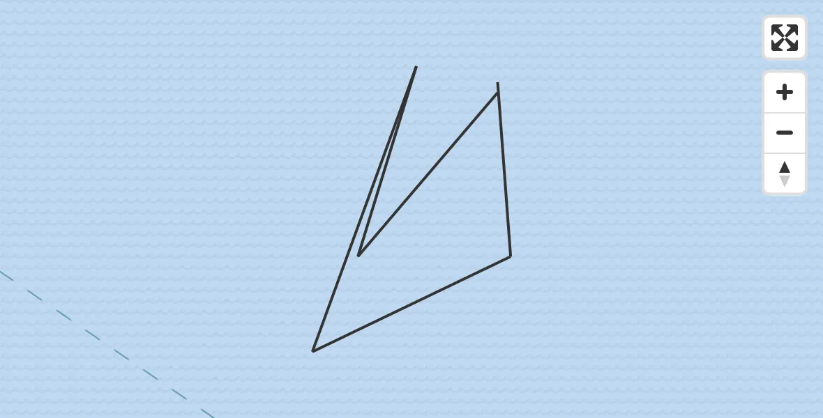 Routekaart van de vlucht: Kustwachthelikopter naar 