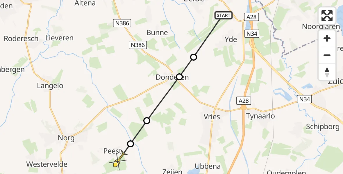 Routekaart van de vlucht: Lifeliner 4 naar Peest, Brinkstukken