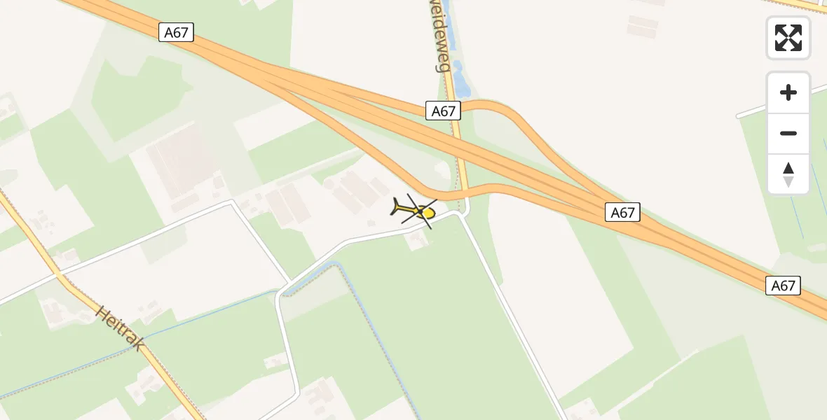 Routekaart van de vlucht: Lifeliner 3 naar Neerkant