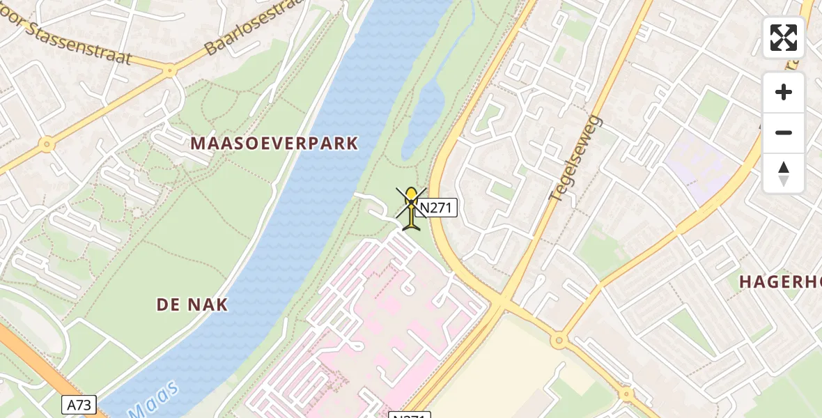 Routekaart van de vlucht: Lifeliner 3 naar Venlo