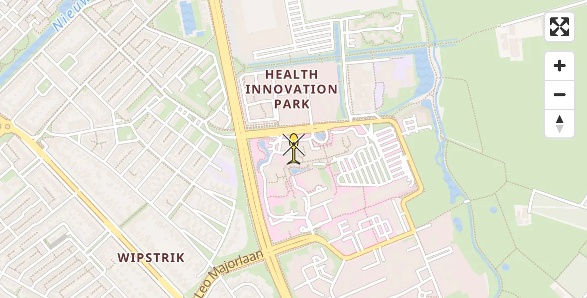 Routekaart van de vlucht: Lifeliner 4 naar Zwolle