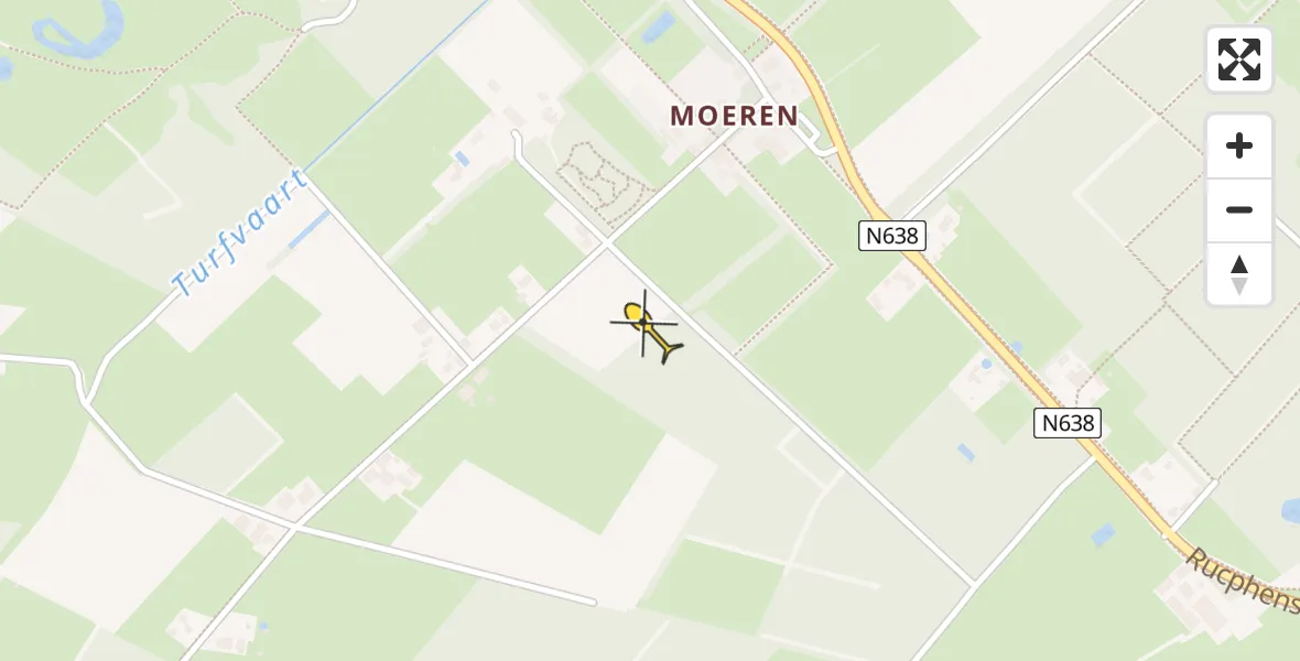 Routekaart van de vlucht: Lifeliner 2 naar Klein Zundert