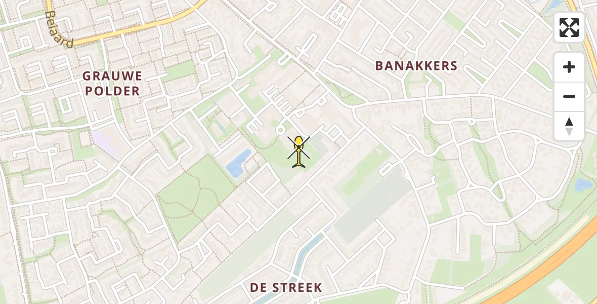 Routekaart van de vlucht: Lifeliner 2 naar Etten-Leur