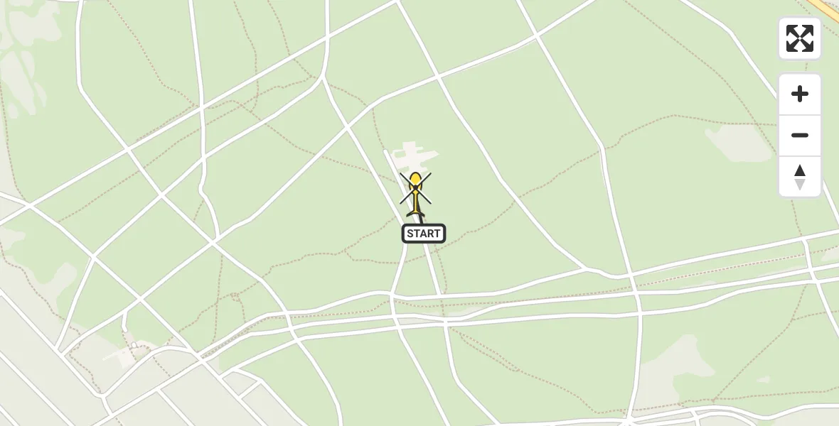 Routekaart van de vlucht: Politieheli naar Ermelo, Postweg