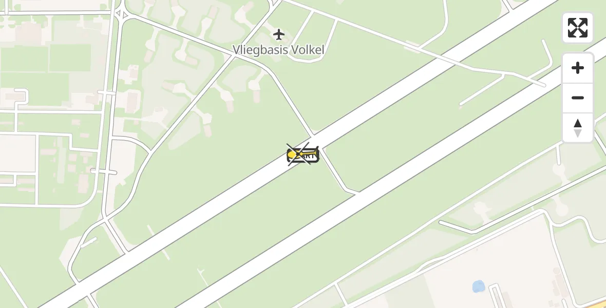 Routekaart van de vlucht: Lifeliner 3 naar Vliegbasis Volkel, Zeelandsedijk