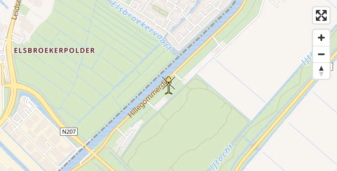 Routekaart van de vlucht: Lifeliner 2 naar Lisserbroek