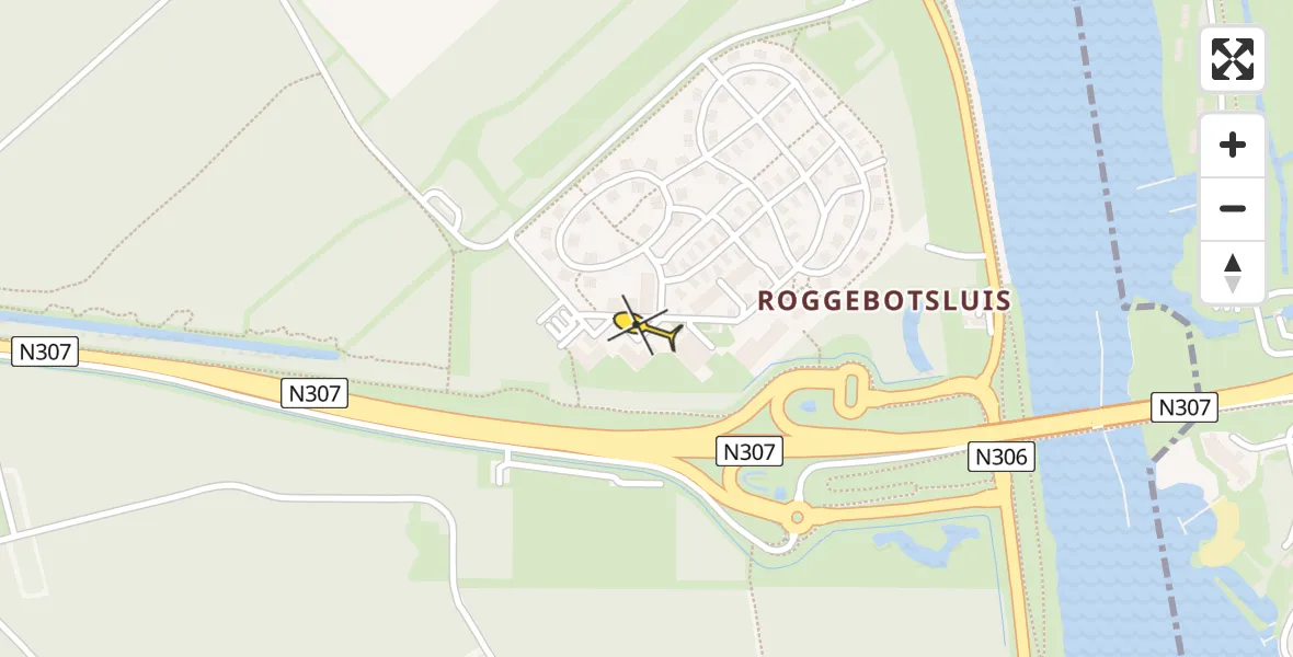 Routekaart van de vlucht: Lifeliner 1 naar Dronten