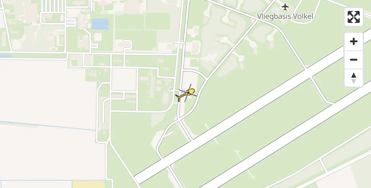Routekaart van de vlucht: Lifeliner 3 naar Vliegbasis Volkel