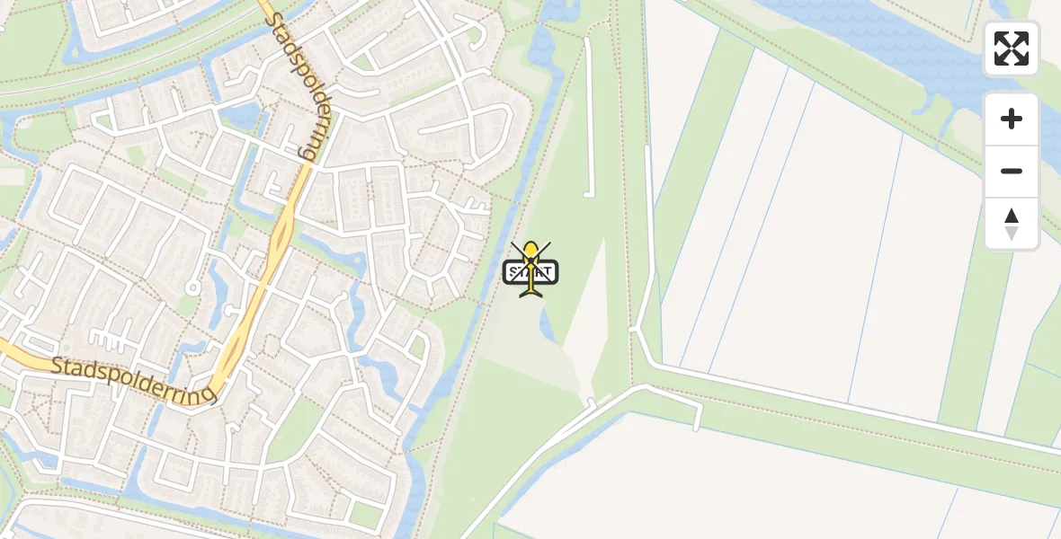 Routekaart van de vlucht: Lifeliner 2 naar Dordrecht, Bildersteeg