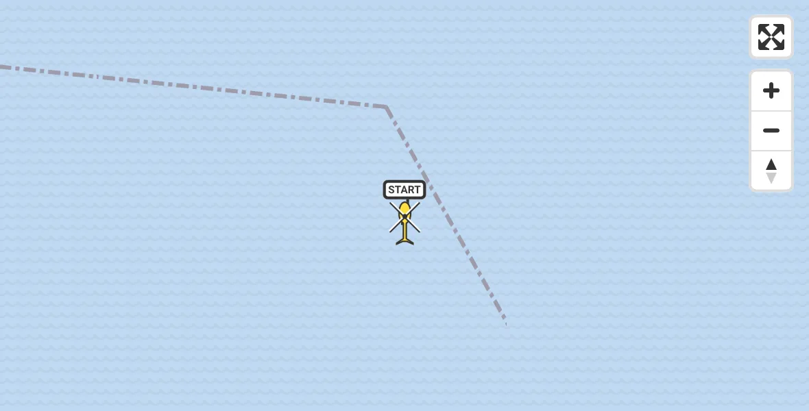 Routekaart van de vlucht: Kustwachthelikopter naar Terneuzen, Everingen