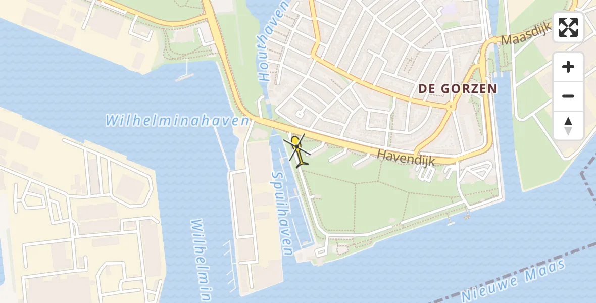 Routekaart van de vlucht: Lifeliner 2 naar Schiedam