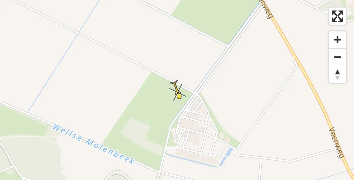 Routekaart van de vlucht: Lifeliner 2 naar Well