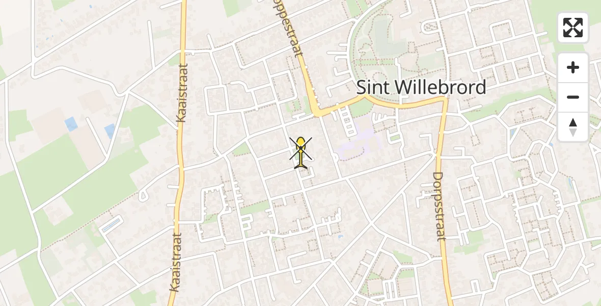 Routekaart van de vlucht: Lifeliner 2 naar St. Willebrord