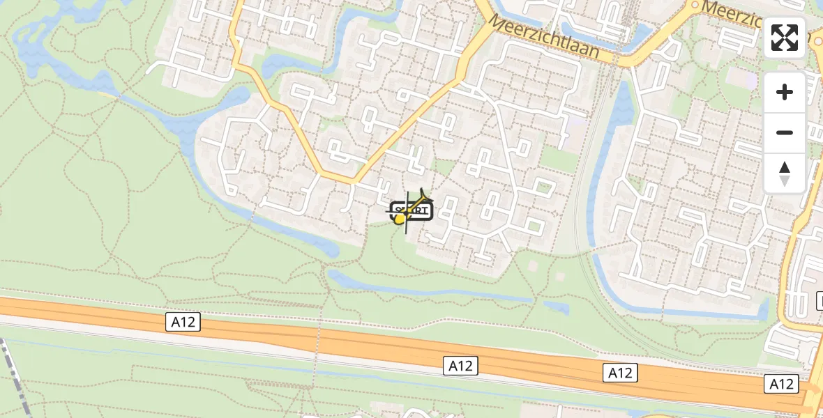 Routekaart van de vlucht: Lifeliner 2 naar Zoetermeer, Duiveland