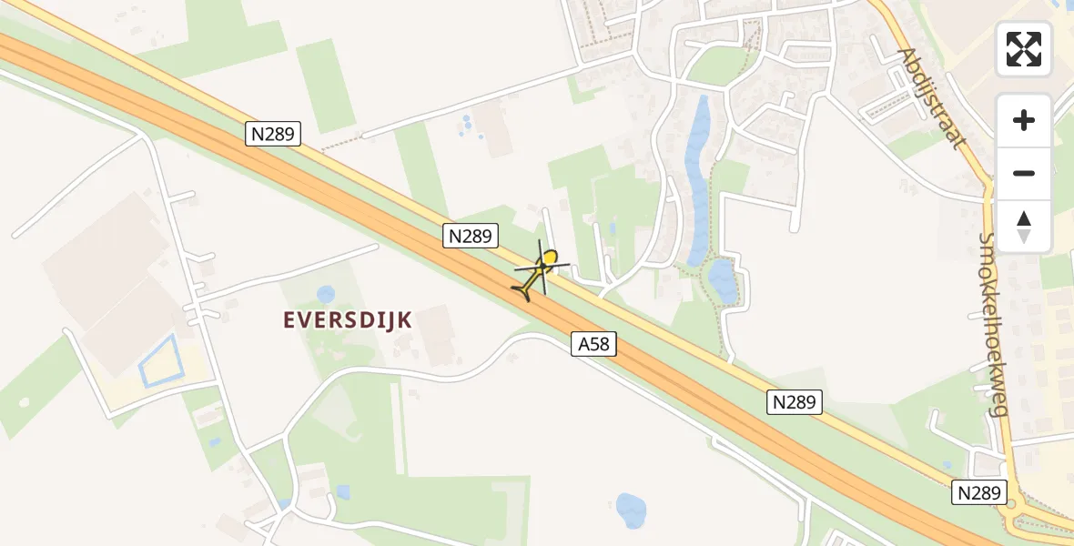 Routekaart van de vlucht: Lifeliner 2 naar Kapelle