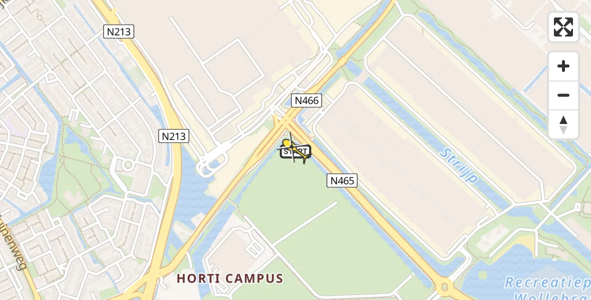 Routekaart van de vlucht: Lifeliner 2 naar Honselersdijk, Mars