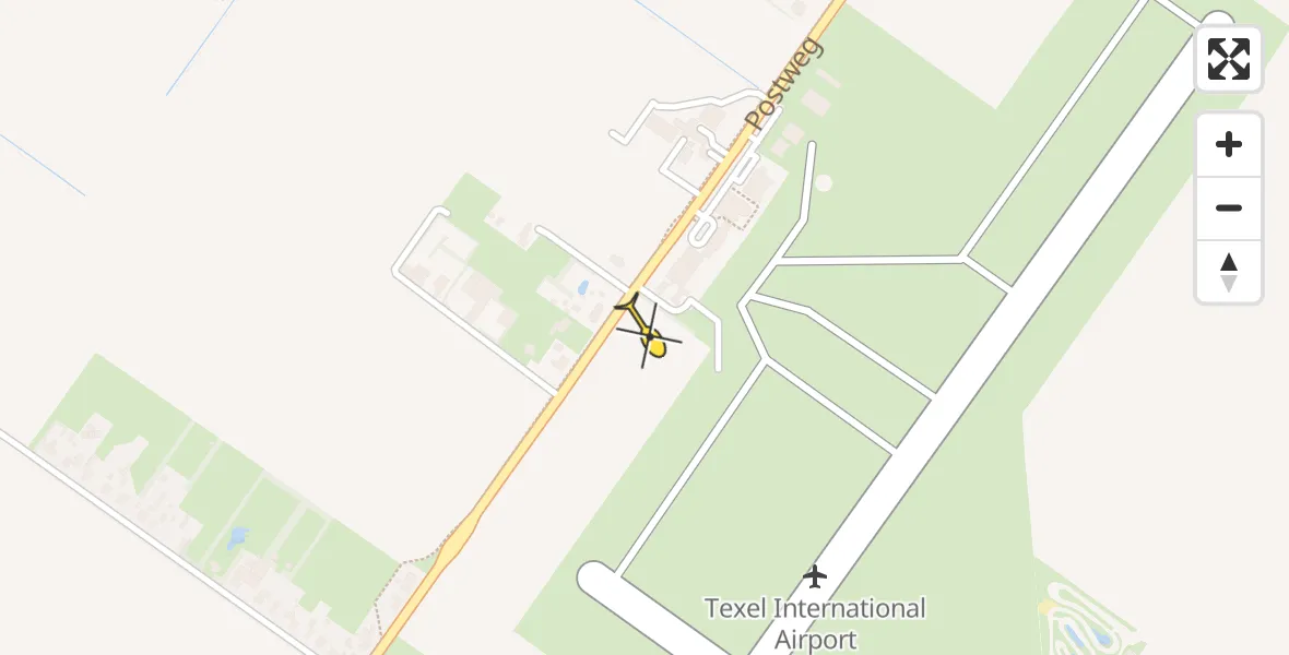 Routekaart van de vlucht: Lifeliner 1 naar Texel International Airport