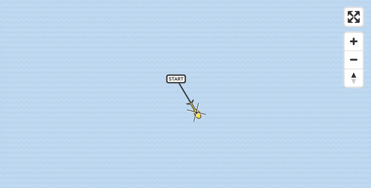 Routekaart van de vlucht: Kustwachthelikopter naar Vlissingen