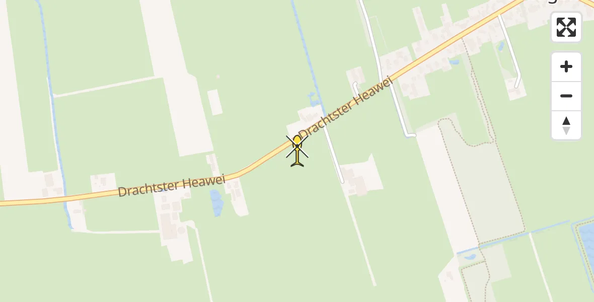 Routekaart van de vlucht: Lifeliner 4 naar De Wilgen