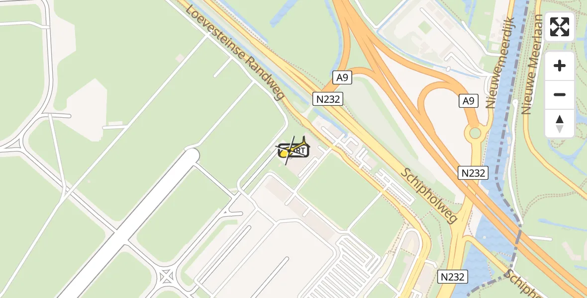 Routekaart van de vlucht: Politieheli naar Schiphol, Walaardt Sacréstraat