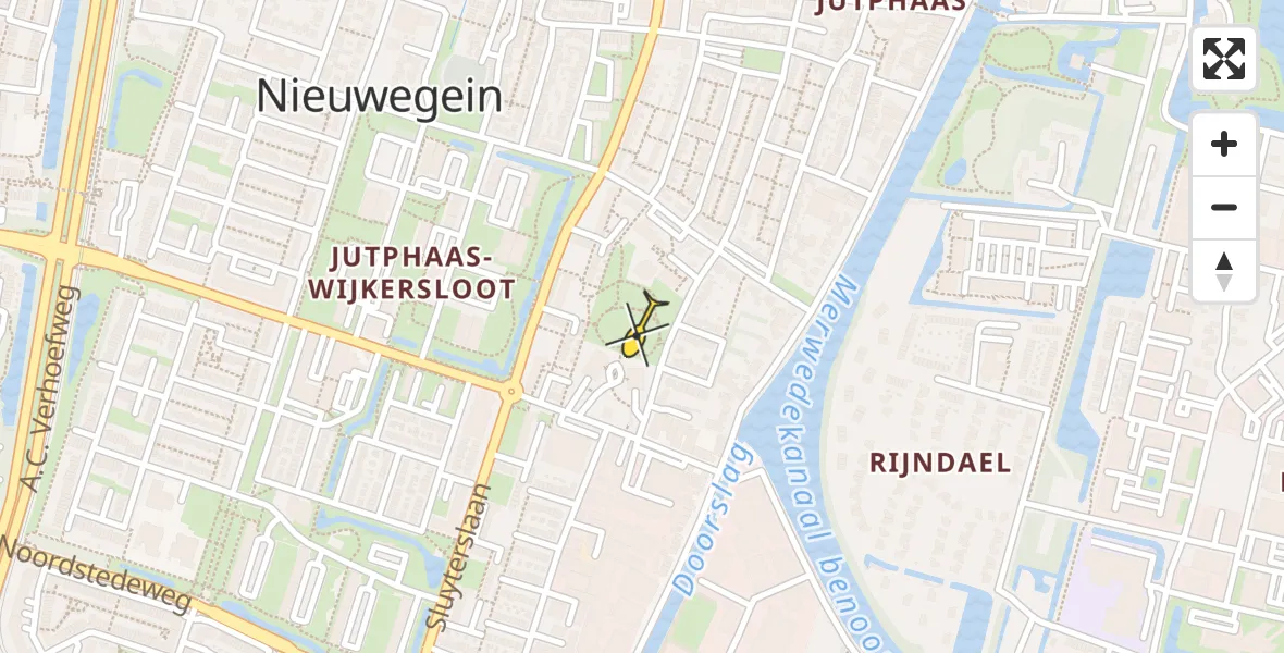 Routekaart van de vlucht: Lifeliner 2 naar Nieuwegein