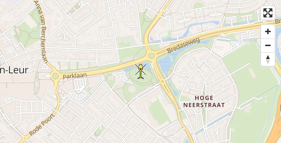 Routekaart van de vlucht: Lifeliner 2 naar Etten-Leur