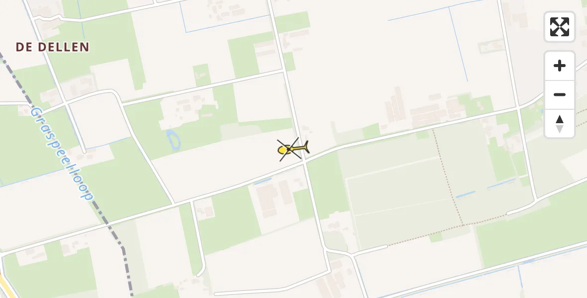 Routekaart van de vlucht: Lifeliner 3 naar Langenboom