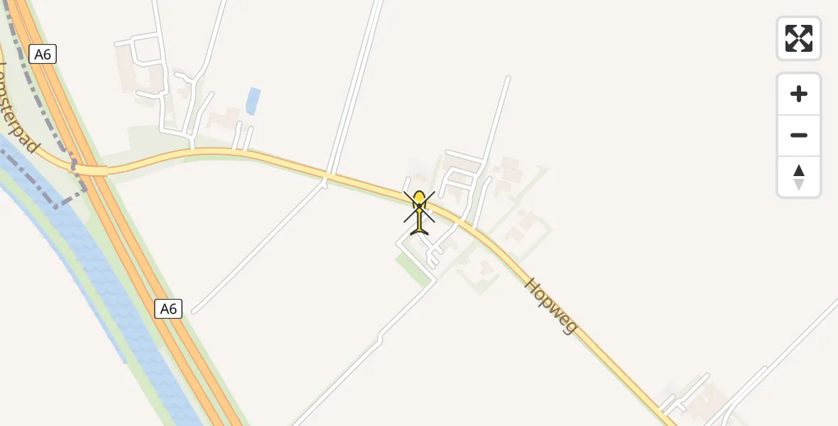 Routekaart van de vlucht: Lifeliner 4 naar Rutten