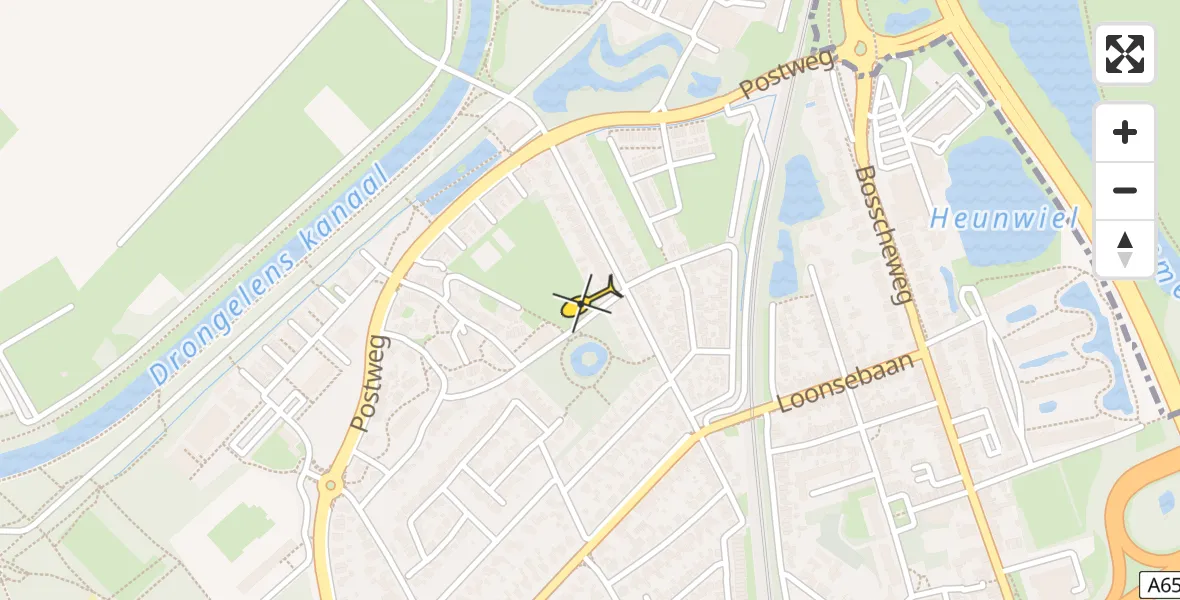 Routekaart van de vlucht: Lifeliner 3 naar Vught