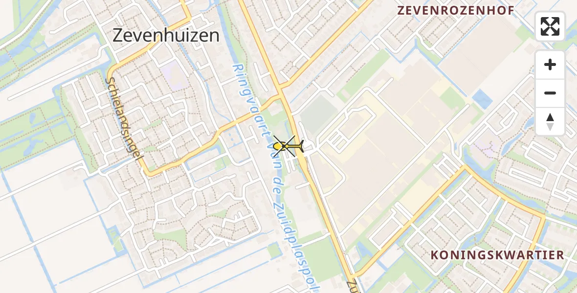 Routekaart van de vlucht: Lifeliner 2 naar Zevenhuizen