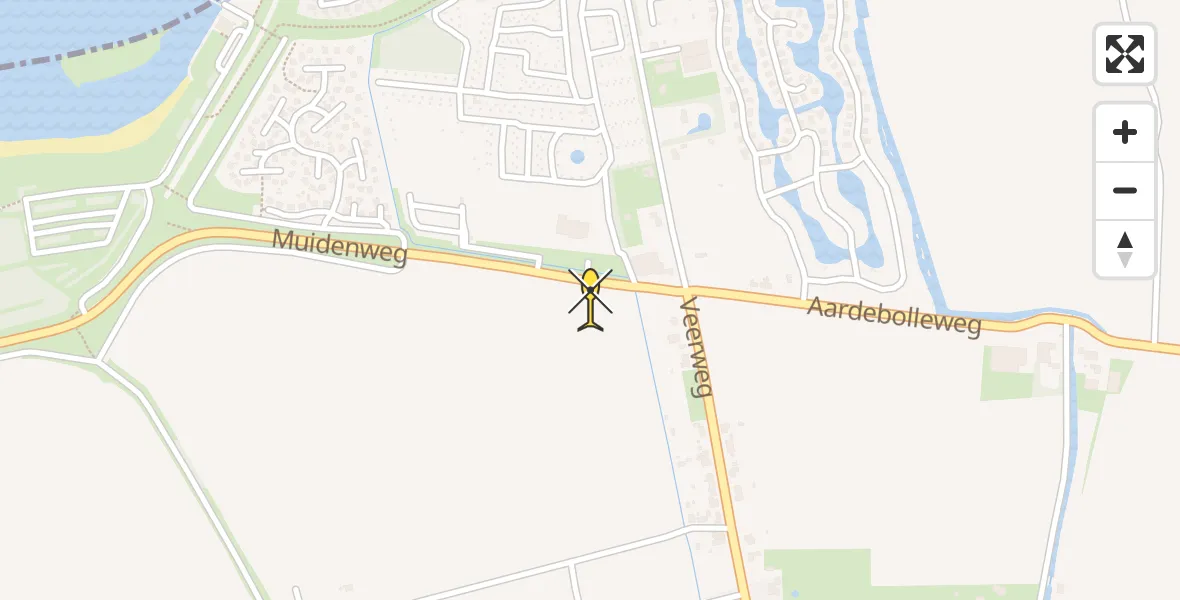 Routekaart van de vlucht: Lifeliner 2 naar Wolphaartsdijk