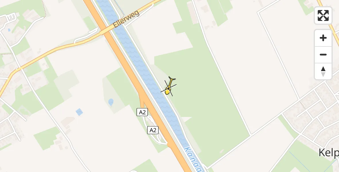 Routekaart van de vlucht: Lifeliner 3 naar Kelpen-Oler