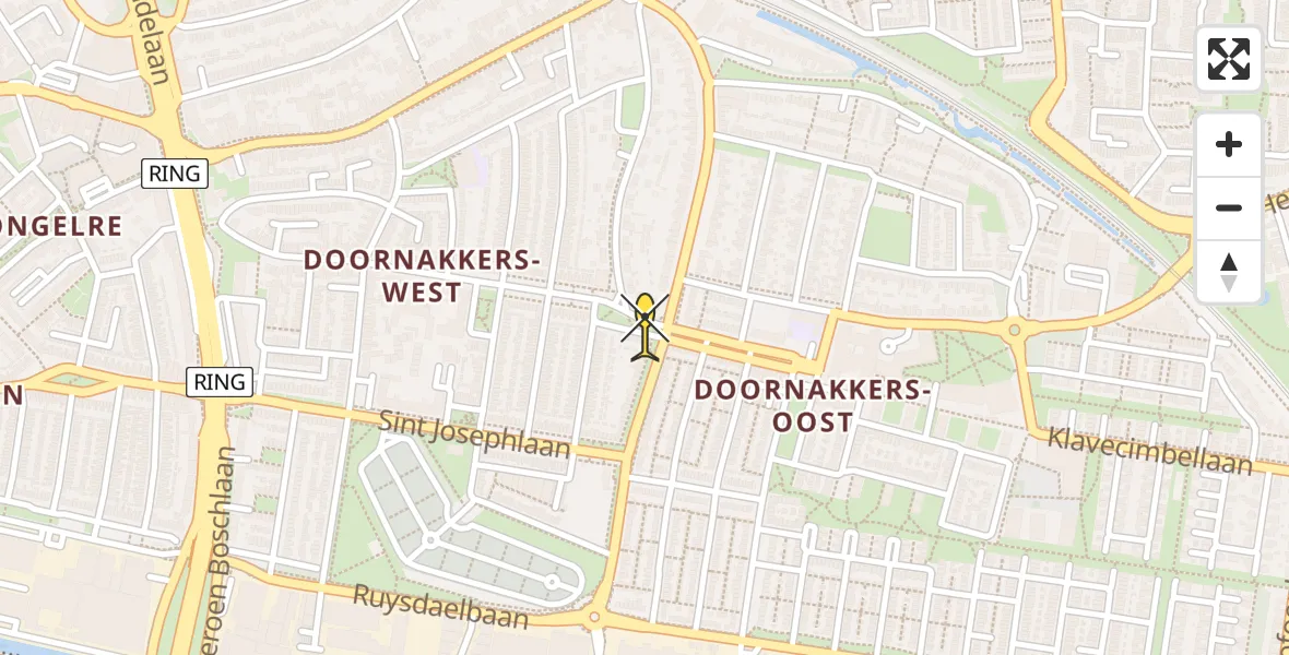 Routekaart van de vlucht: Lifeliner 3 naar Eindhoven