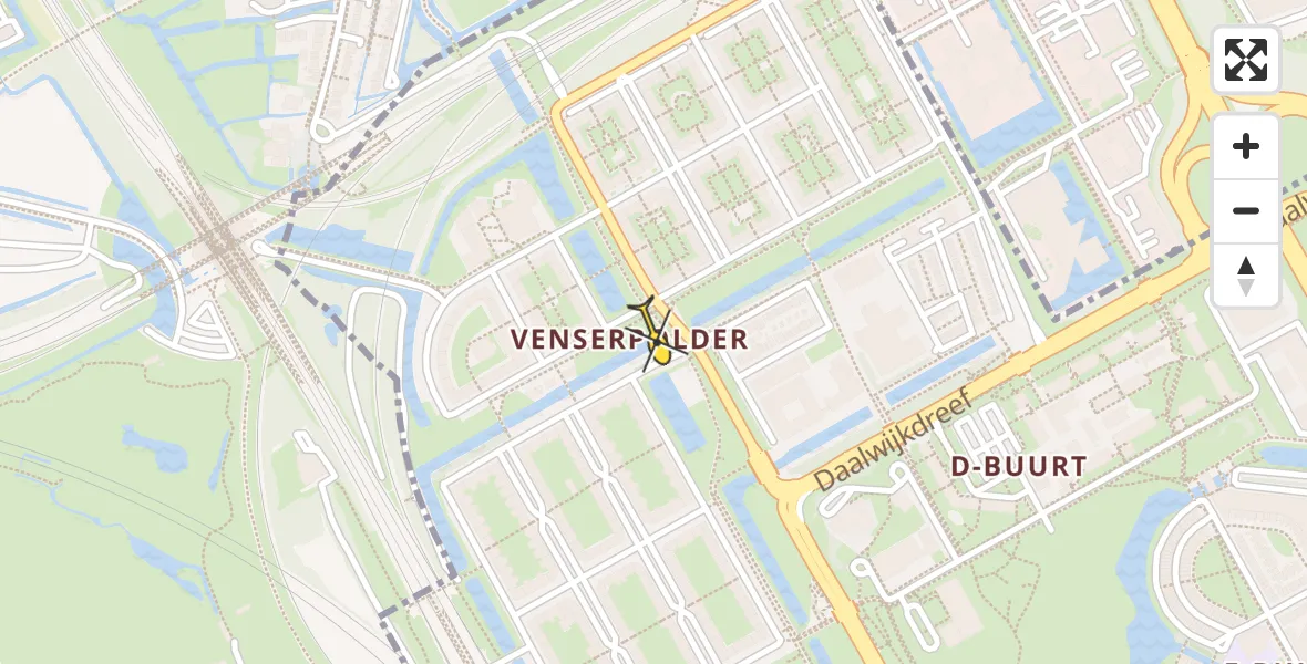 Routekaart van de vlucht: Lifeliner 1 naar Amsterdam