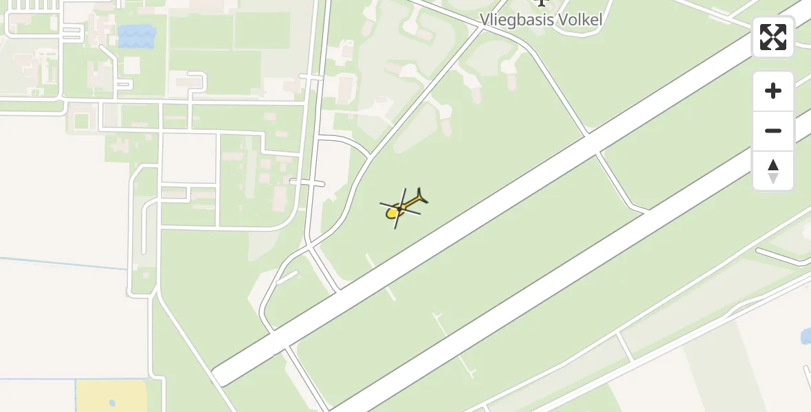Routekaart van de vlucht: Lifeliner 3 naar Vliegbasis Volkel